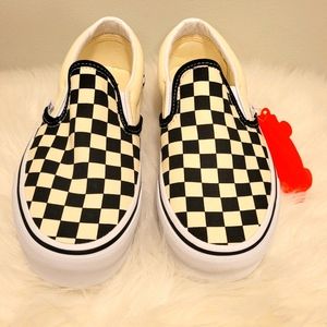 Vans Checkerboard Classic Slip On Shoes